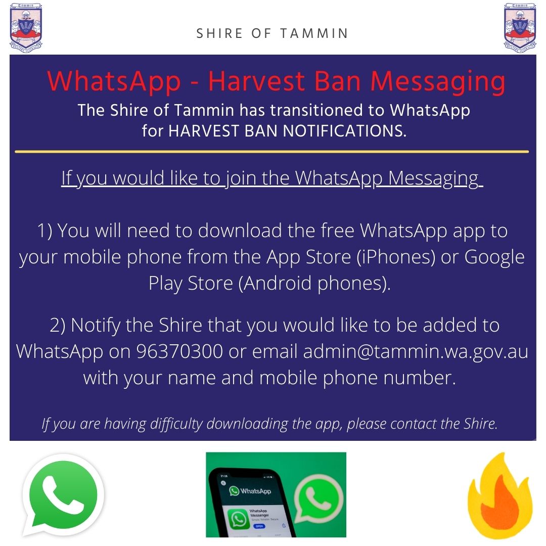 WhatsApp - Harvest Ban Messaging 