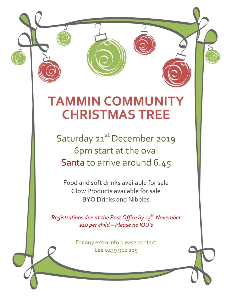 Tammin Community Christmas Tree