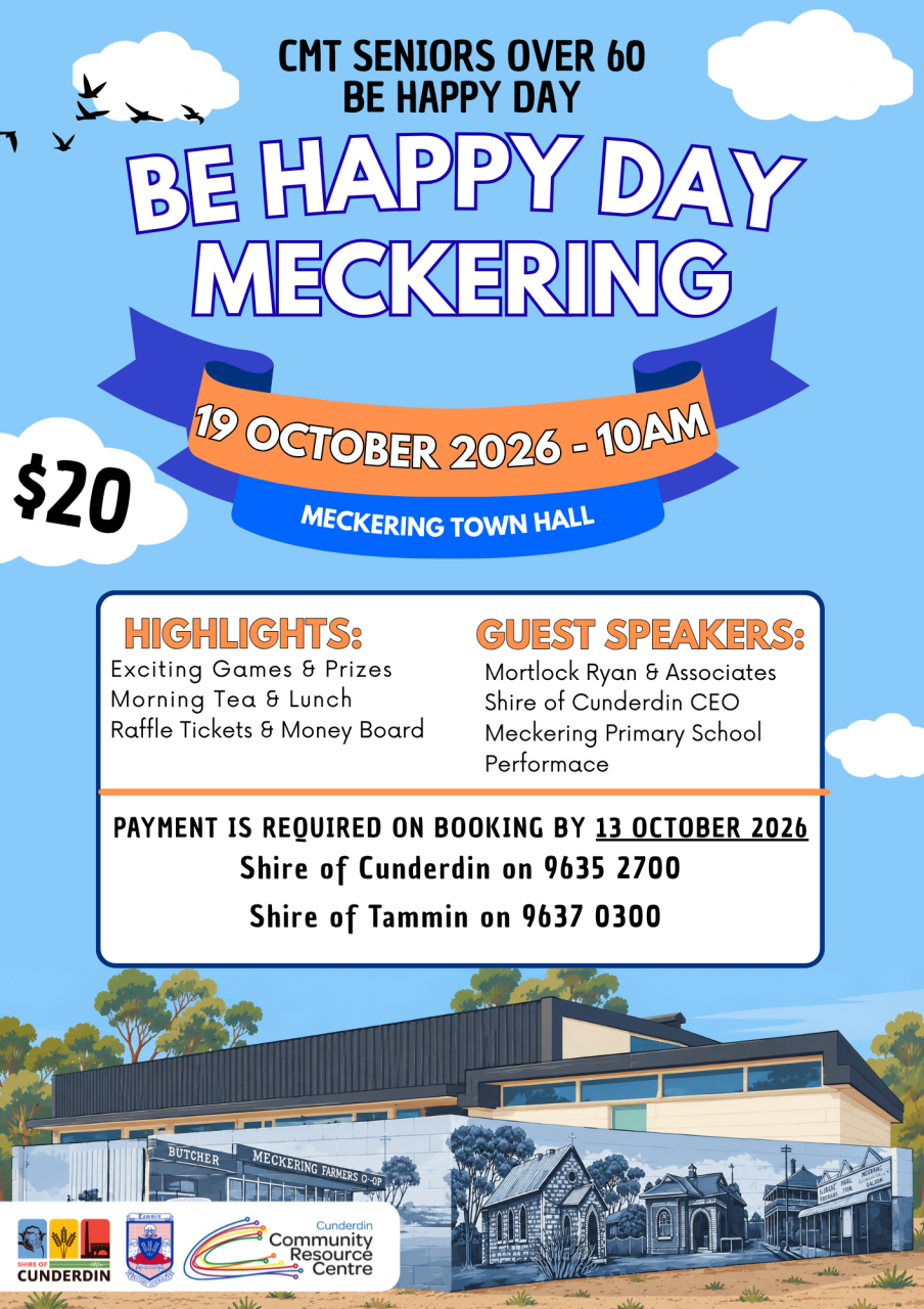 CMT Seniors Be Happy Day Meckering