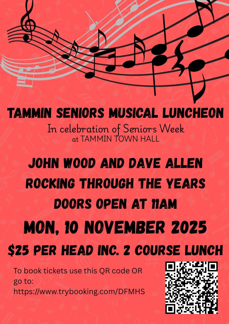 Tammin Seniors Musical Luncheon with John Wood & Dave Allen