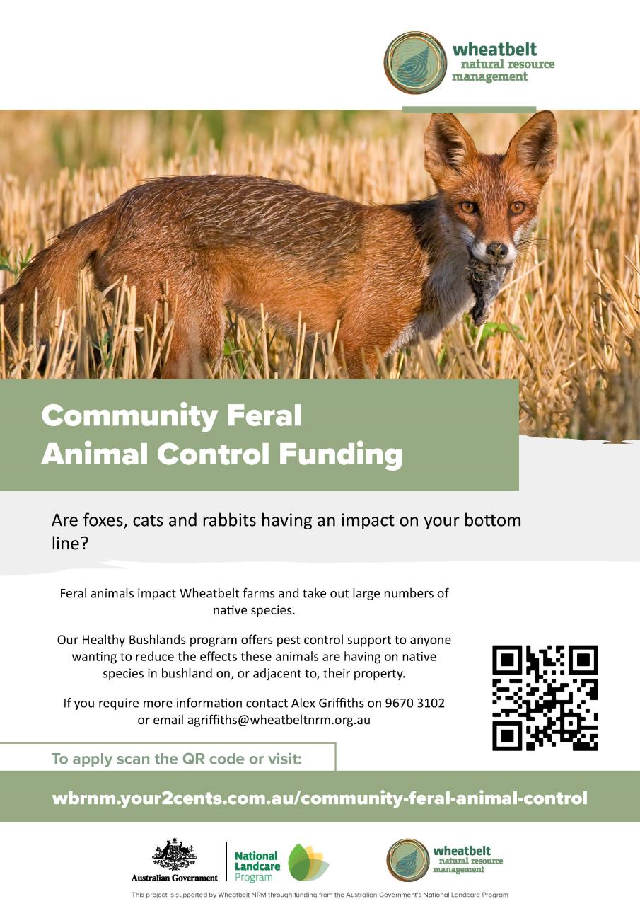 Support For Community Feral Animal Control